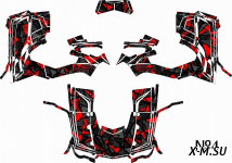 Наклейки №4 на Квадроцикл (комплект наклеек) AODES