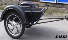 Тележка прицепная для мопедов VORTEX (БЕЗ КОРЫТА)