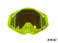 Очки мотокросс 100% XD3-27 коробка цв. оправы Желтый цв. стекла Желтый