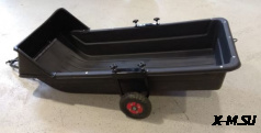 Сани X-MOTORS глубокие с обтекателем (корыто 1750*820*280 мм) на колесах