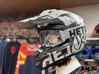 Шлем кроссовый HETOSHI OF836 EXOSS CROSS PRO MX289 цв.Серый с черными вставками Матовый р.XL