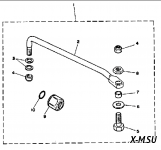 Тяга рулевая Yamaha 9.9 - 30 