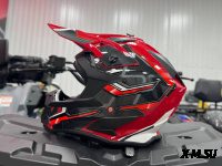 Шлем кроссовый HETOSHI AD3-12 цв. Черно-красный  р. L