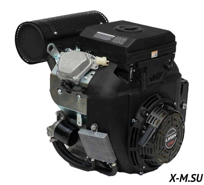 Двигатель Lifan LF2V78F-2A PRO(New), 30 л.с. D25, 20А, датчик давл./м, м/радиатор