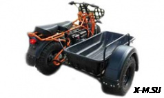 Мотоцикл СКАУТ-3 с боковым прицепом и корытом (КОМПЛЕКТ)