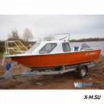 Алюминиевый катер WYATBOAT Неман-500 (каютный)