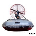 Лодка Бурлак 380 НДНД с аэроустановкой поворотной 20 л.с.