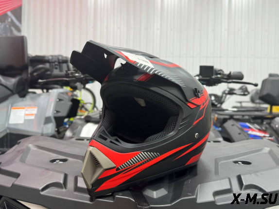 Шлем кроссовый HETOSHI AD3-5  цв. Черно-оранжевый  р. M