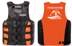 Жилет спасательный MISHIMO PRO Премиум качества Черно-оранжевый