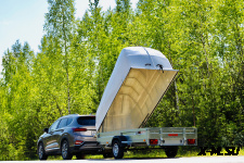 Прицеп Универсал 111345 Евро с крышкой &quot;Технопласт&quot; (комплектация полная)