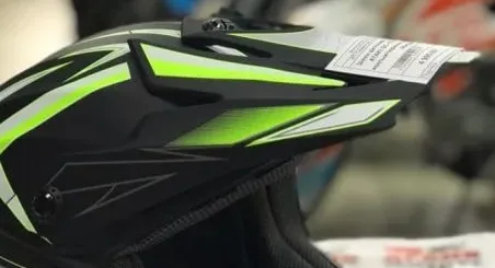 Козырек для шлема Атаки SC-15 чёрный/Hi-Viz жёлтый матовый